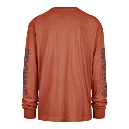 Cleveland Browns '47 Cairn Ravine Foundation Throwback Long Sleeve T-Shirt - Orange on sale