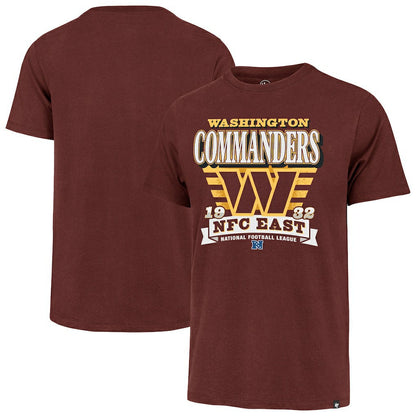 Washington Commanders '47 Stripe Splash Franklin T-Shirt - Burgundy cheap