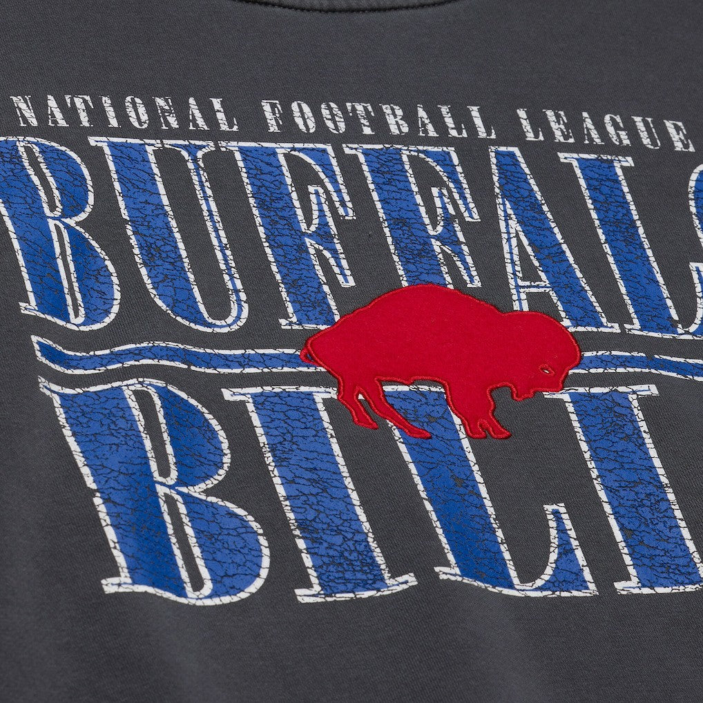 Buffalo Bills Downtown Crew Vintage Logo Sweatshirt - Black on sale