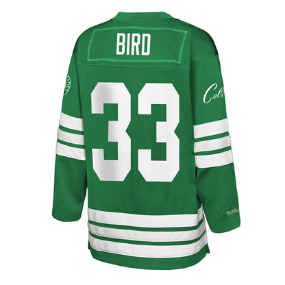 Larry Bird Boston Celtics Youth Maxxed Out 2.0 Fashion Hockey Jersey - Kelly Green | Mitchell & Ness on sale
