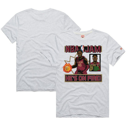 Donovan Mitchell Cleveland Cavaliers Homage Unisex NBA Jam Tri-Blend T-Shirt sale - Ash sale