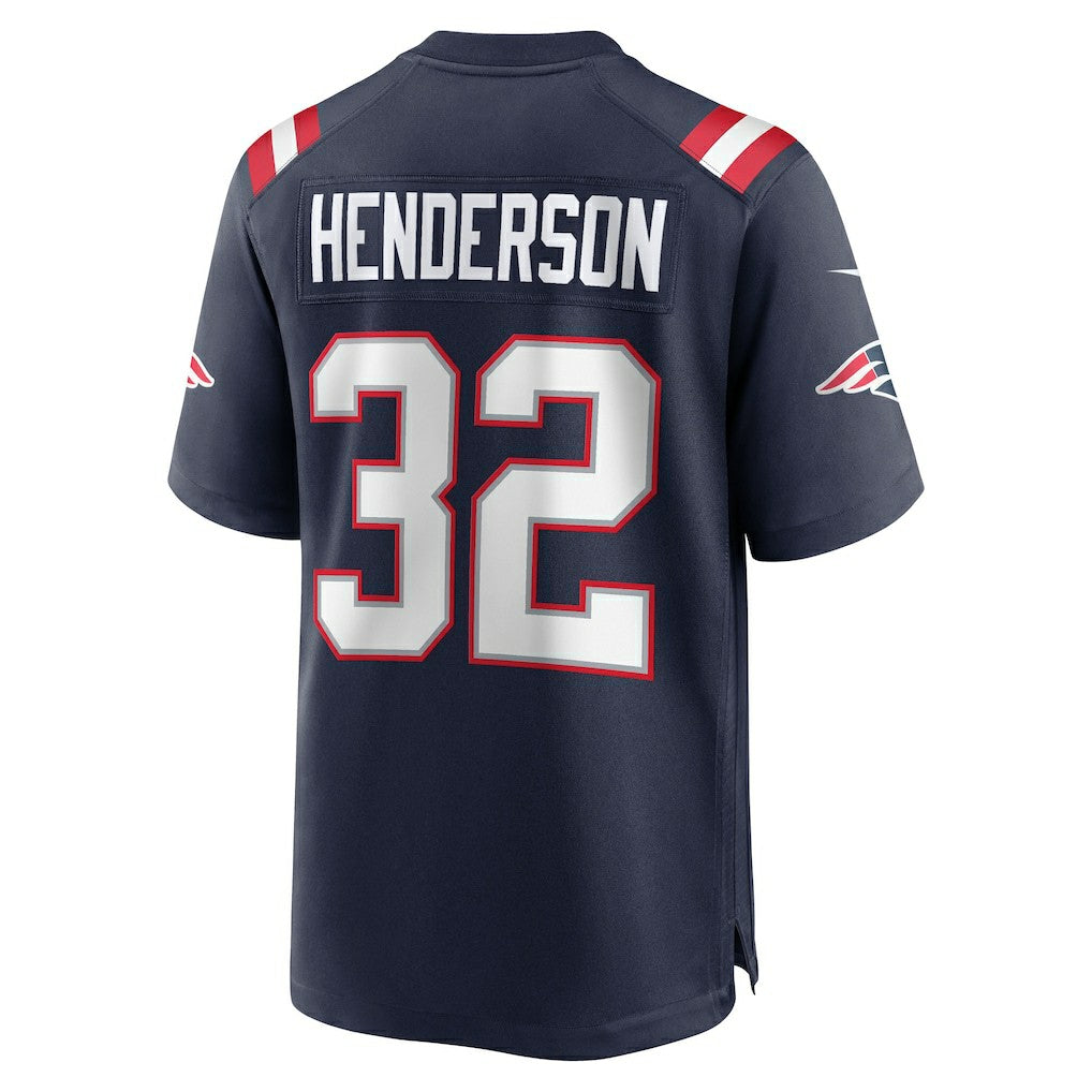 TreVeyon Henderson New England Patriots 2025 NFL Draft Game Jersey - Navy | Nike outlet