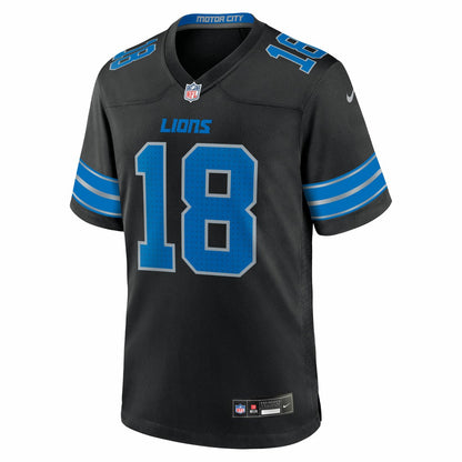 Isaac TeSlaa Detroit Lions Alternate Game Player Jersey - Black | Nike outlet