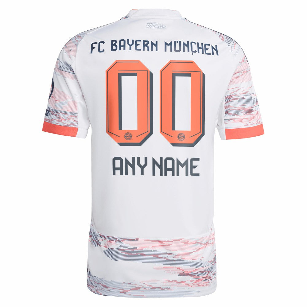 Bayern Munich 2025/26 Away Replica Custom Jersey - White | Adidas cheap