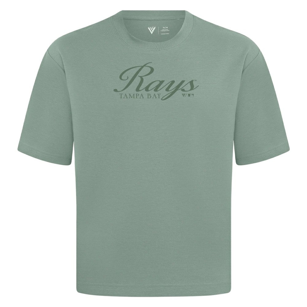 Tampa Bay Rays Levelwear Ethereal Oversized Luxe Signature Knit T-Shirt - Green