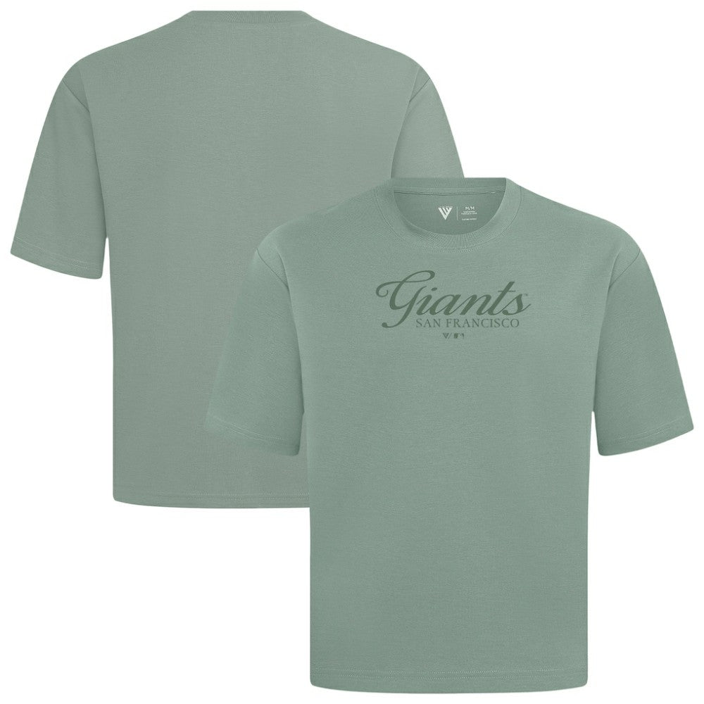 San Francisco Giants Levelwear Ethereal Oversized Luxe Signature Knit T-Shirt - Green