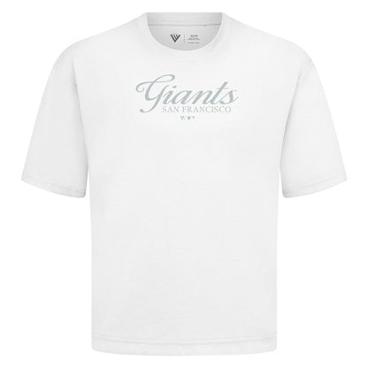 San Francisco Giants Levelwear Ethereal Oversized Luxe Signature Knit T-Shirt - White