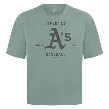 Athletics Levelwear Crossway Oversized Luxe Signature Knit T-Shirt - Green