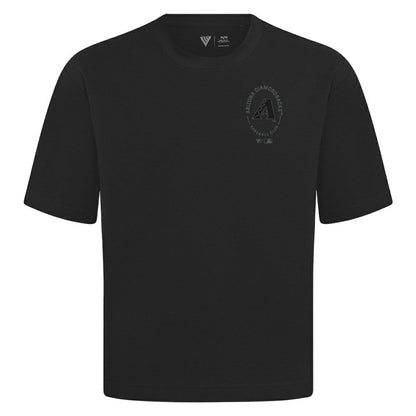 Arizona Diamondbacks Levelwear Signet Oversized Luxe Signature Knit T-Shirt - Black