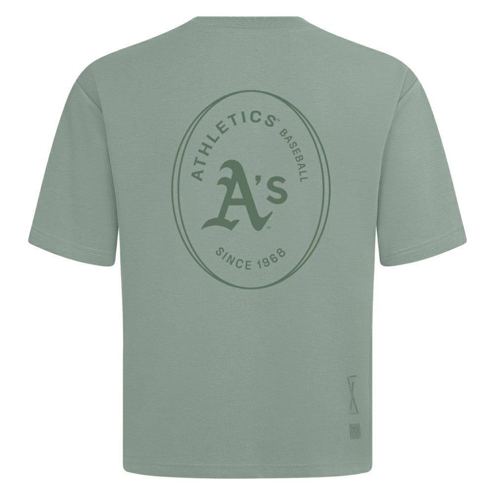 Athletics Levelwear Signet Oversized Luxe Signature Knit T-Shirt - Green