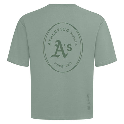 Athletics Levelwear Signet Oversized Luxe Signature Knit T-Shirt - Green