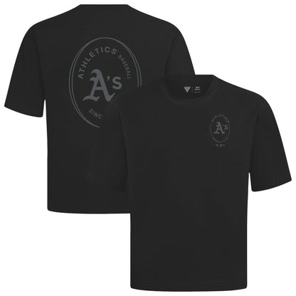 Athletics Levelwear Signet Oversized Luxe Signature Knit T-Shirt - Black