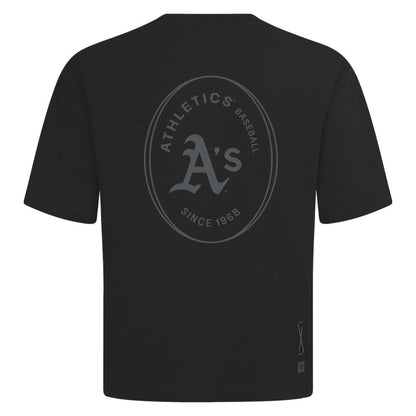 Athletics Levelwear Signet Oversized Luxe Signature Knit T-Shirt - Black