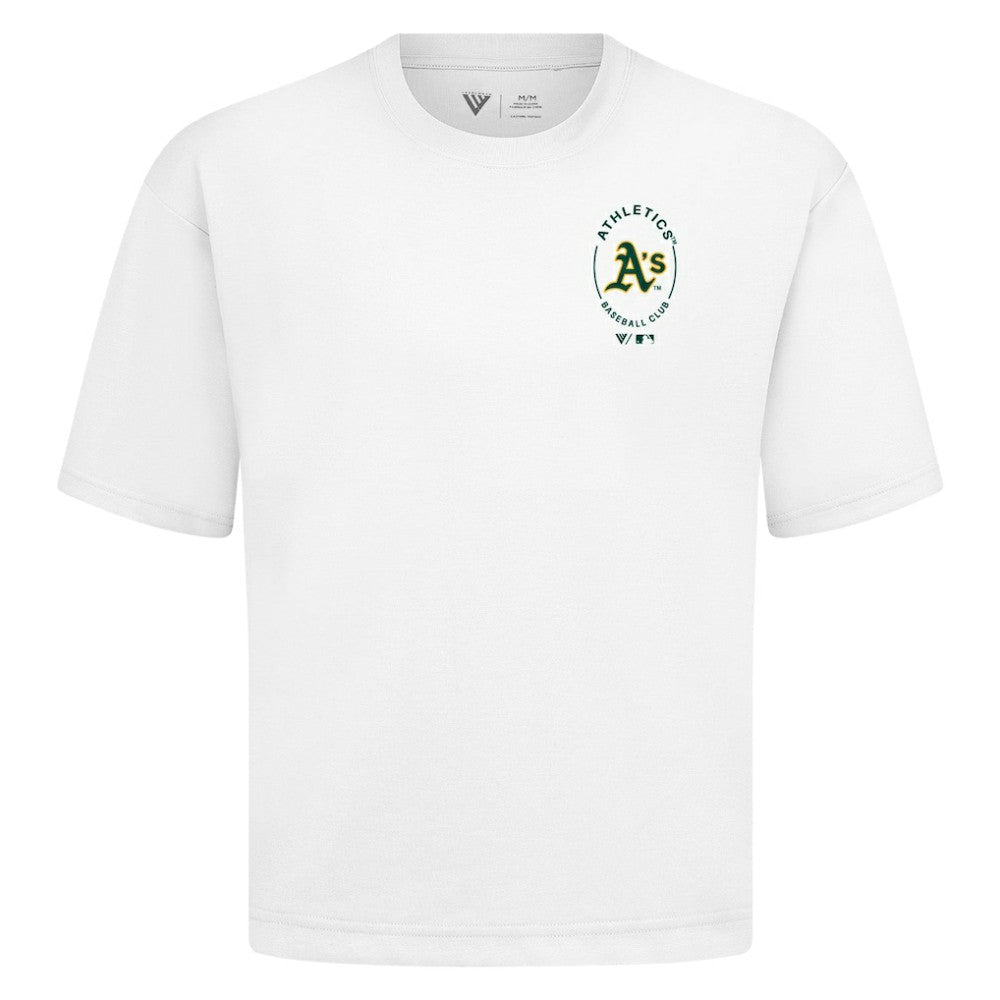Athletics Levelwear Signet Oversized Luxe Signature Knit T-Shirt - White