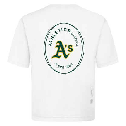 Athletics Levelwear Signet Oversized Luxe Signature Knit T-Shirt - White
