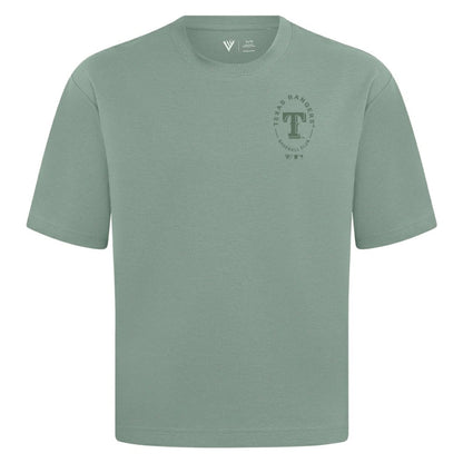 Texas Rangers Levelwear Signet Oversized Luxe Signature Knit T-Shirt - Green