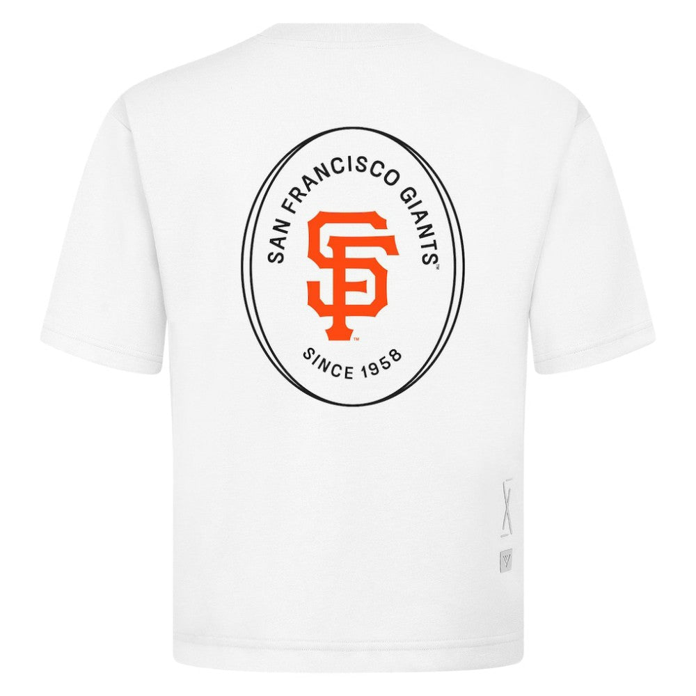 San Francisco Giants Levelwear Register Oversized Luxe Signature Knit T-Shirt - White