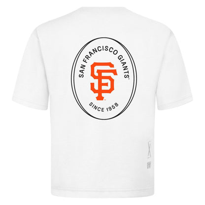 San Francisco Giants Levelwear Register Oversized Luxe Signature Knit T-Shirt - White