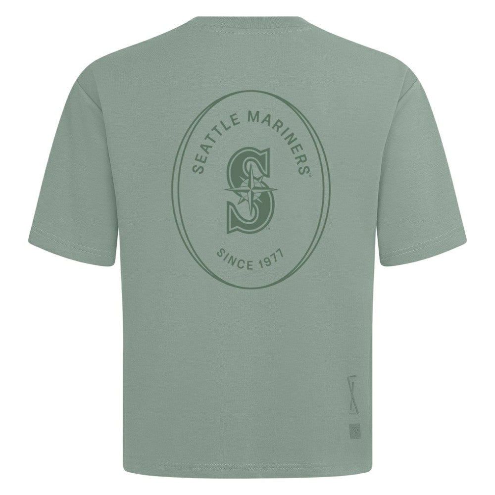 Seattle Mariners Levelwear Register Oversized Luxe Signature Knit T-Shirt - Green