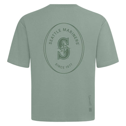 Seattle Mariners Levelwear Register Oversized Luxe Signature Knit T-Shirt - Green