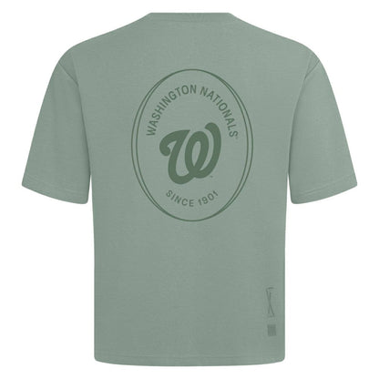 Washington Nationals Levelwear Register Oversized Luxe Signature Knit T-Shirt - Green