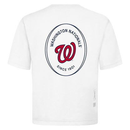 Washington Nationals Levelwear Register Oversized Luxe Signature Knit T-Shirt - White