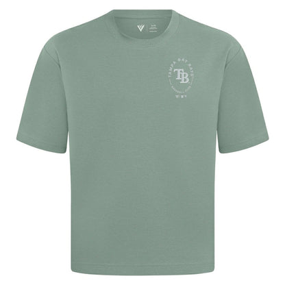 Tampa Bay Rays Levelwear Register Oversized Luxe Signature Knit T-Shirt - Green