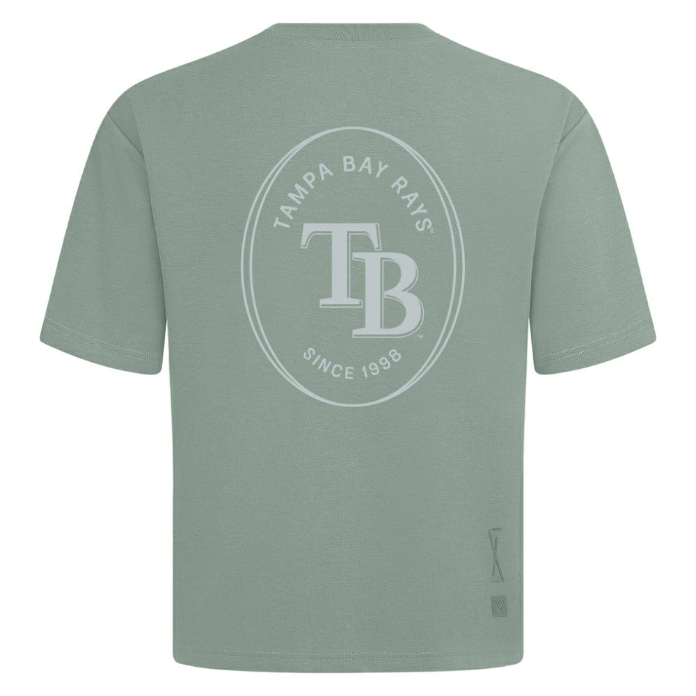 Tampa Bay Rays Levelwear Register Oversized Luxe Signature Knit T-Shirt - Green