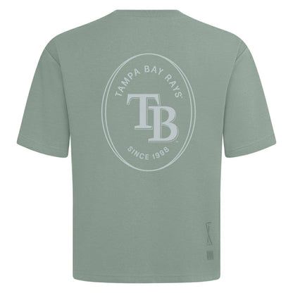 Tampa Bay Rays Levelwear Register Oversized Luxe Signature Knit T-Shirt - Green