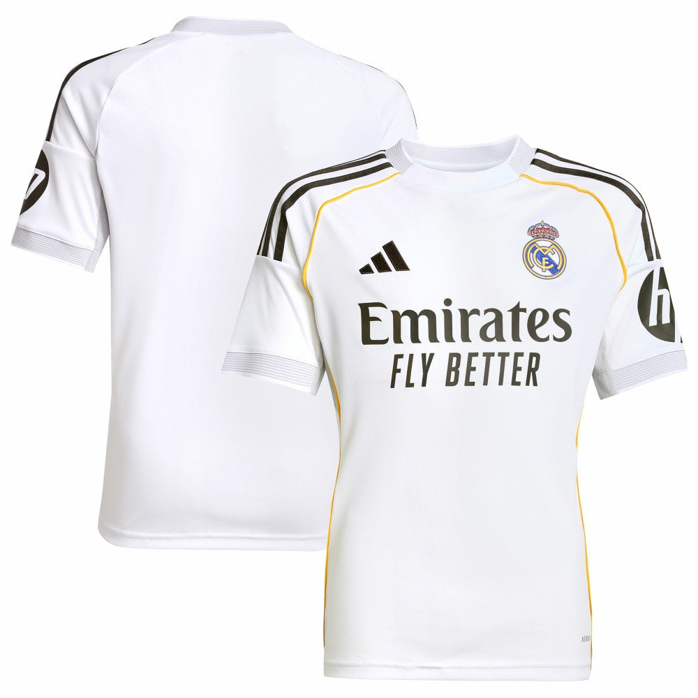 Real Madrid Youth 2025/26 Home Replica Jersey - White | Adidas cheap
