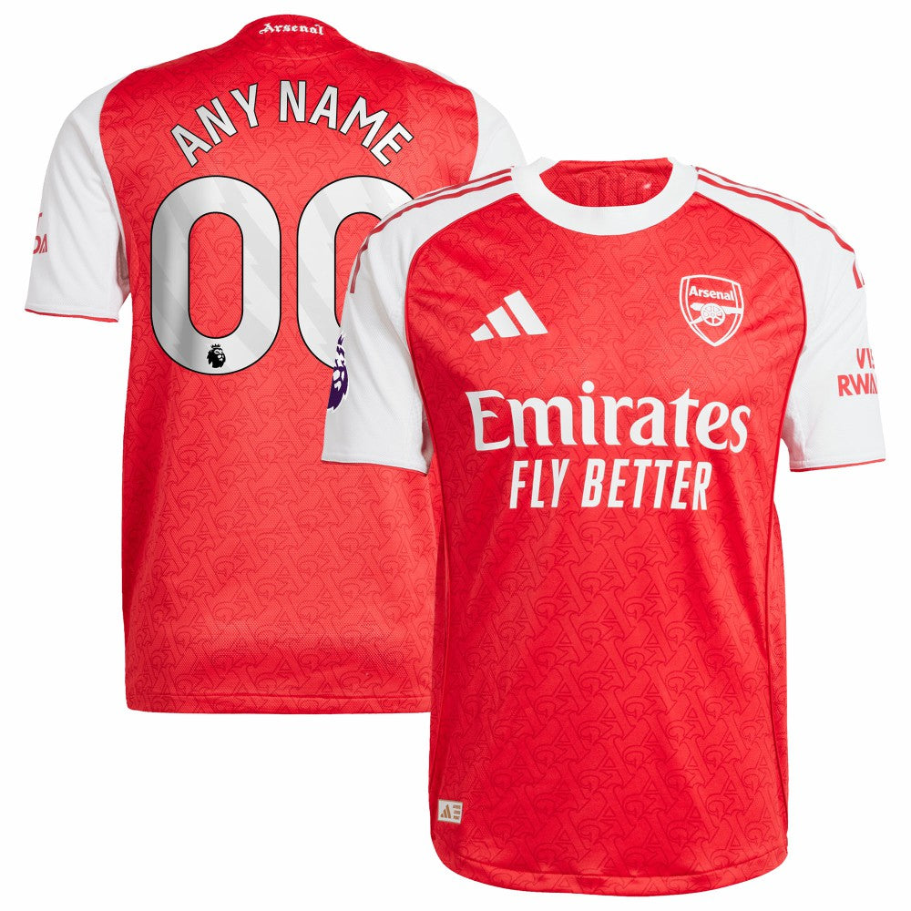 Arsenal 2025/26 Home Custom Jersey - Red | Adidas discount