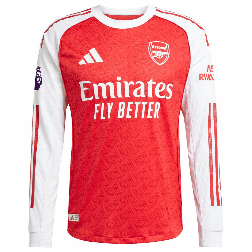 Arsenal 2025/26 Home Long Sleeve Custom Jersey - Red | Adidas outlet