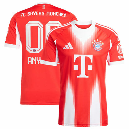 Bayern Munich 2025/26 Home Replica Custom Jersey - Red | Adidas on sale
