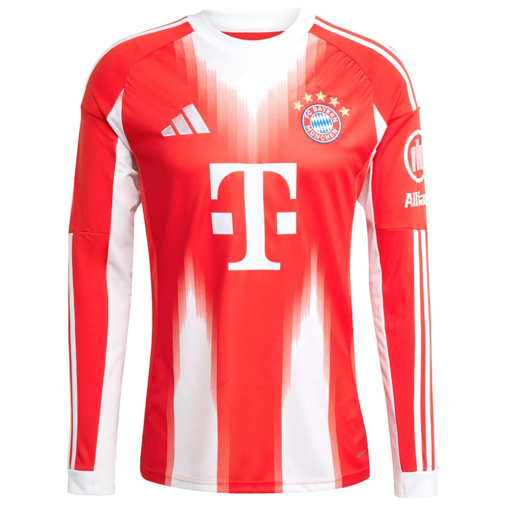 Bayern Munich 2025/26 Home Replica Long Sleeve Custom Jersey - Red | Adidas sale