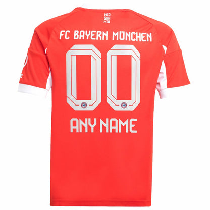 Bayern Munich Youth 2025/26 Home Replica Custom Jersey - Red | Adidas sale