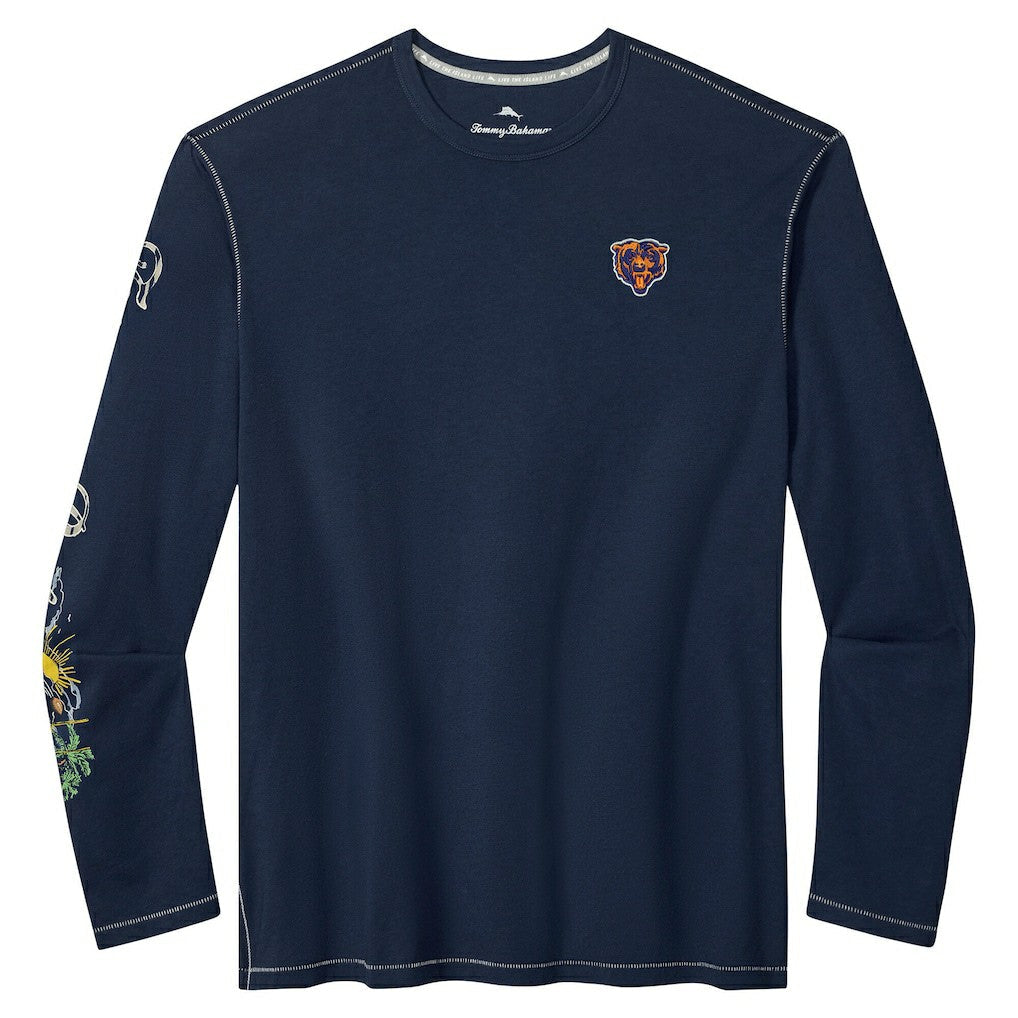Chicago Bears Oasis Endzone Lux Long Sleeve T-Shirt - Navy sale