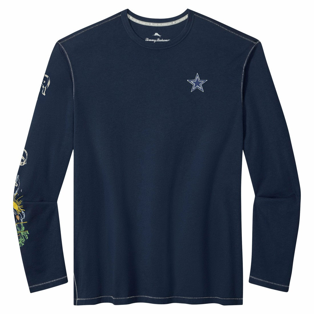 Dallas Cowboys Oasis Endzone Lux Long Sleeve T-Shirt - Navy outlet