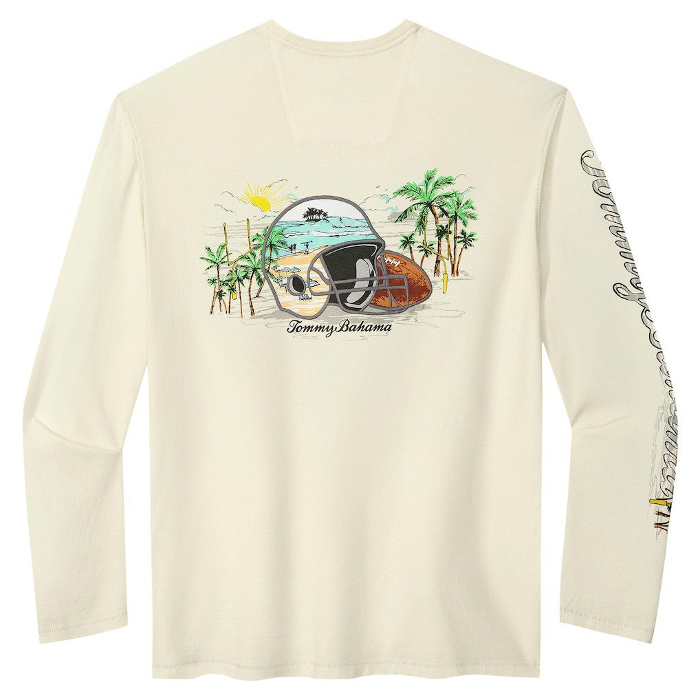 Carolina Panthers Oasis Endzone Lux Long Sleeve T-Shirt - Cream outlet
