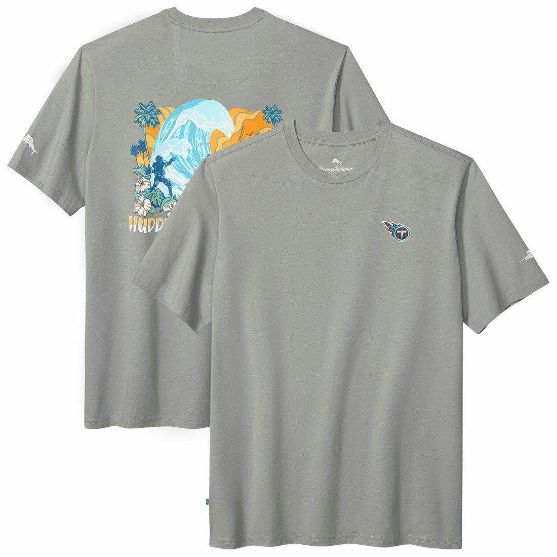 Tennessee Titans Huddle & Hang Tens T-Shirt - Gray discount