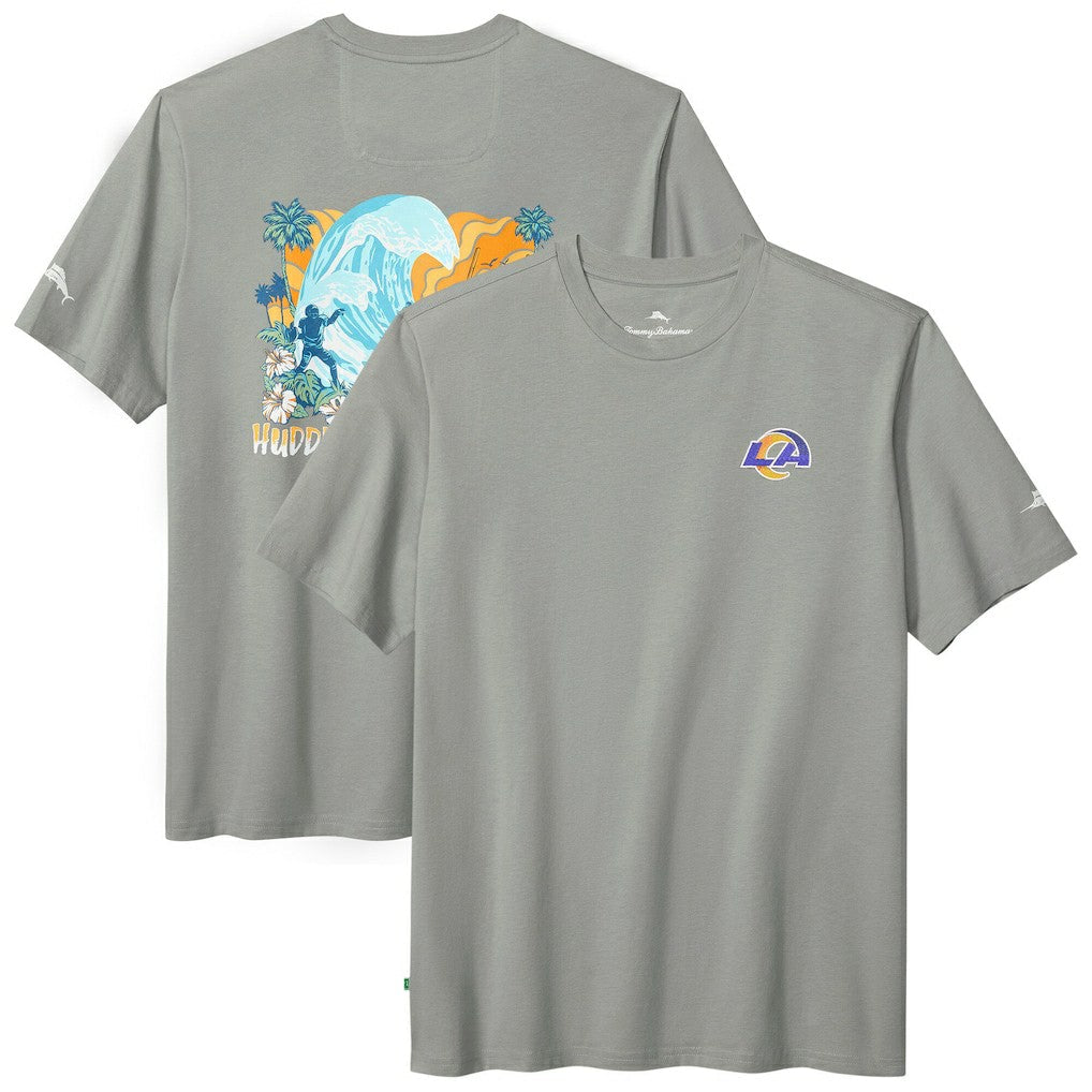 Los Angeles Rams Huddle & Hang Tens T-Shirt - Gray cheap