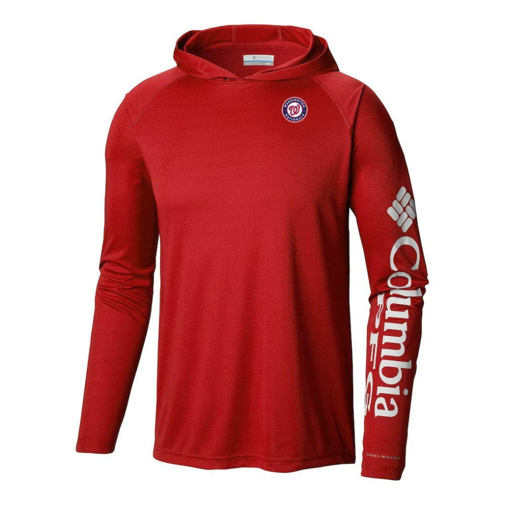 Washington Nationals Terminal Tackle Omni-Shade Pullover Hoodie - Red | Columbia
