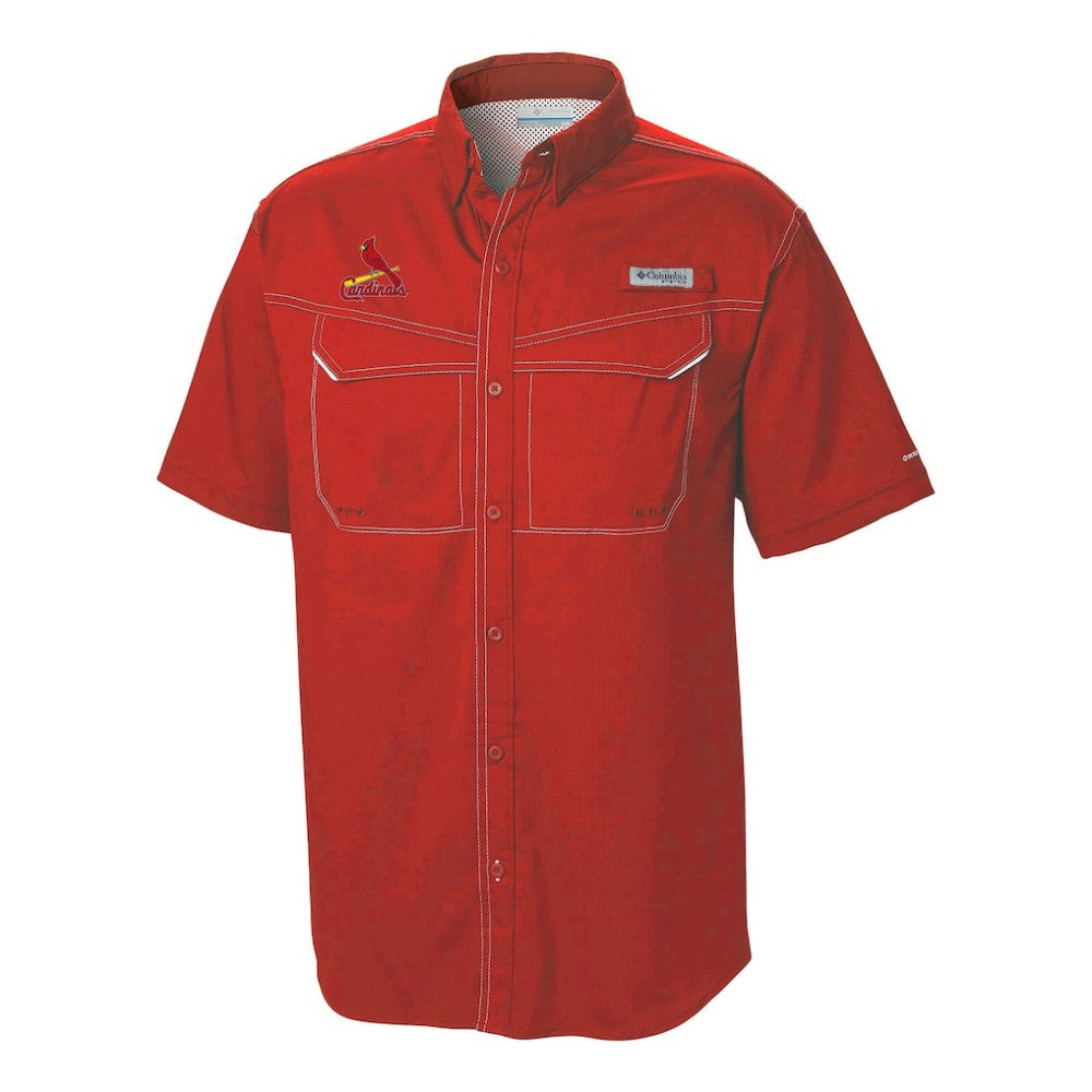 St. Louis Cardinals Omni-Wick Low Drag Offshore Button-Up Shirt - Red | Columbia