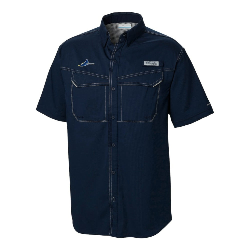 Tampa Bay Rays Omni-Wick Low Drag Offshore Button-Up Shirt - Navy | Columbia