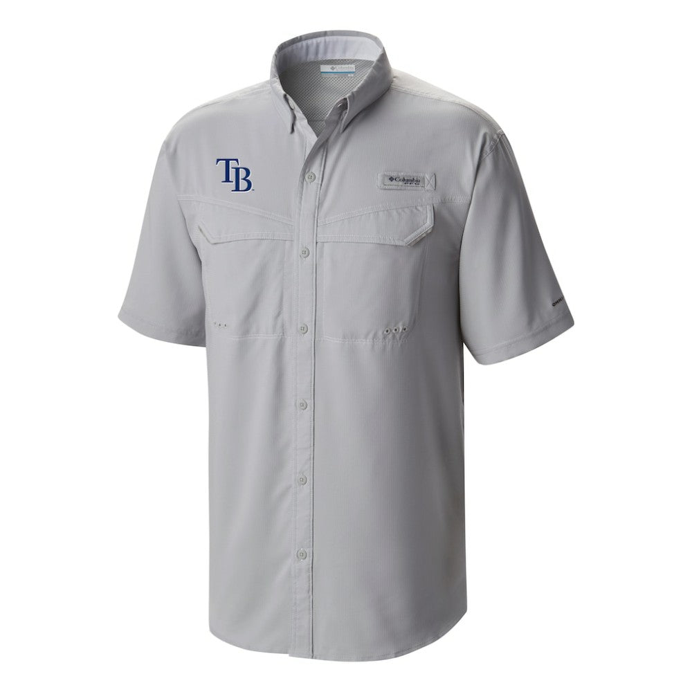 Tampa Bay Rays Omni-Wick Low Drag Offshore Button-Up Shirt - Gray | Columbia