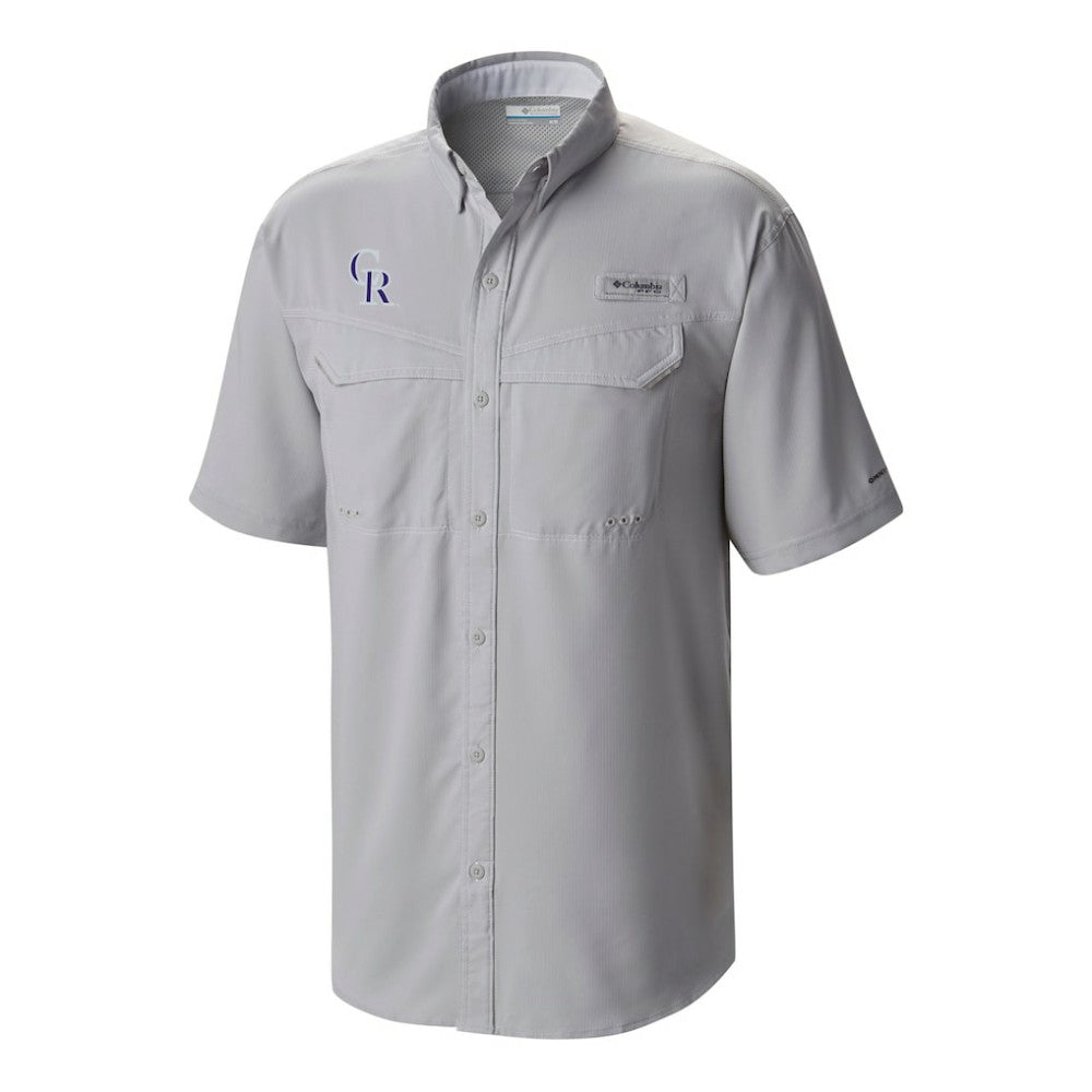 Colorado Rockies Omni-Wick Low Drag Offshore Button-Up Shirt - Gray | Columbia