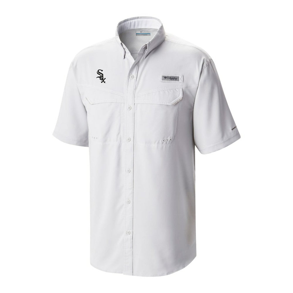 Chicago White Sox Omni-Wick Low Drag Offshore Button-Up Shirt - White | Columbia