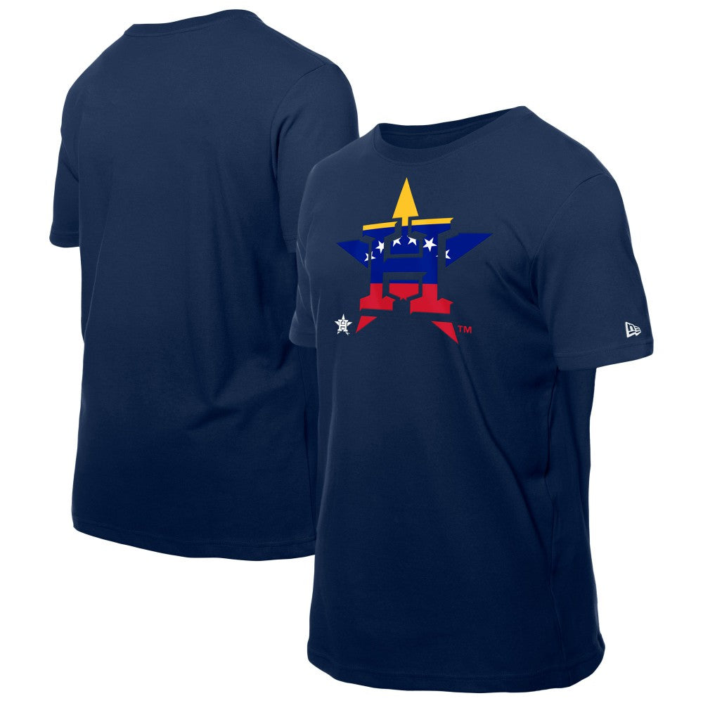 Houston Astros Venezuelan Flag Logo T-Shirt - Navy | New Era