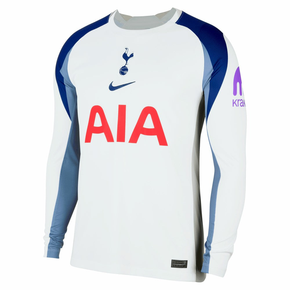 Tottenham Hotspur 2025/26 Home Replica Long Sleeve Custom Jersey - White | Nike shop