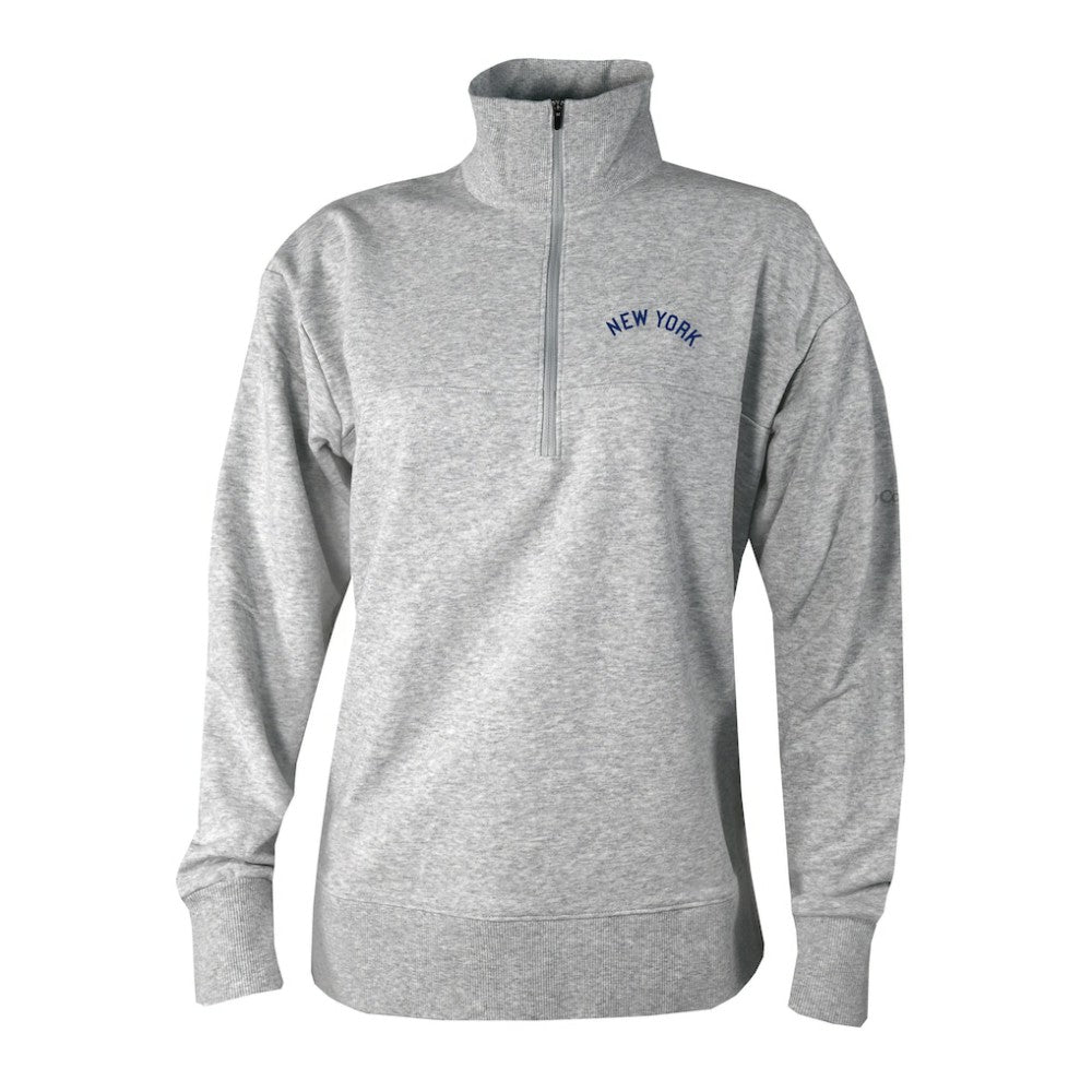 New York Yankees Women's Birchwood Hills Quarter-Zip Pullover - Gray | Columbia