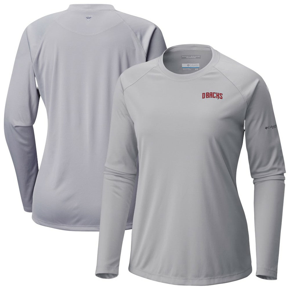 Arizona Diamondbacks Tidal Tee II Long Sleeve T-Shirt - Gray | Columbia